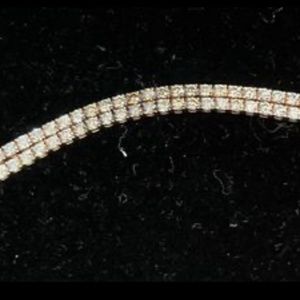 3cttw Levian chocolate and clear ombré’ bolo bracelet